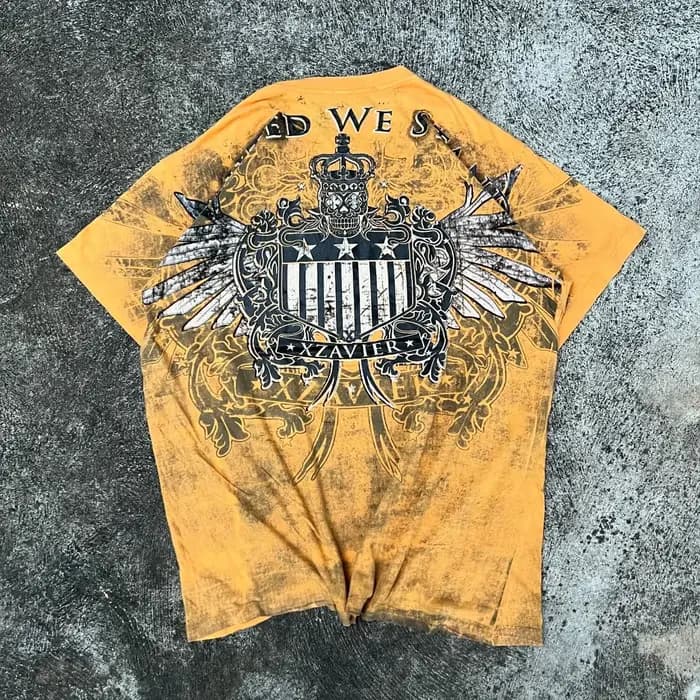 Nouvelle série Tapout T-Shirts unisexe rétro américain gothique été décontracté hauts hip-hop Punk i