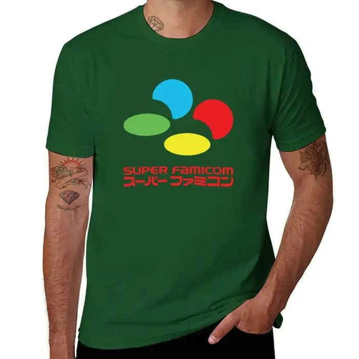 T-shirt homme blanc, surdimensionné, vintage, super no.icom