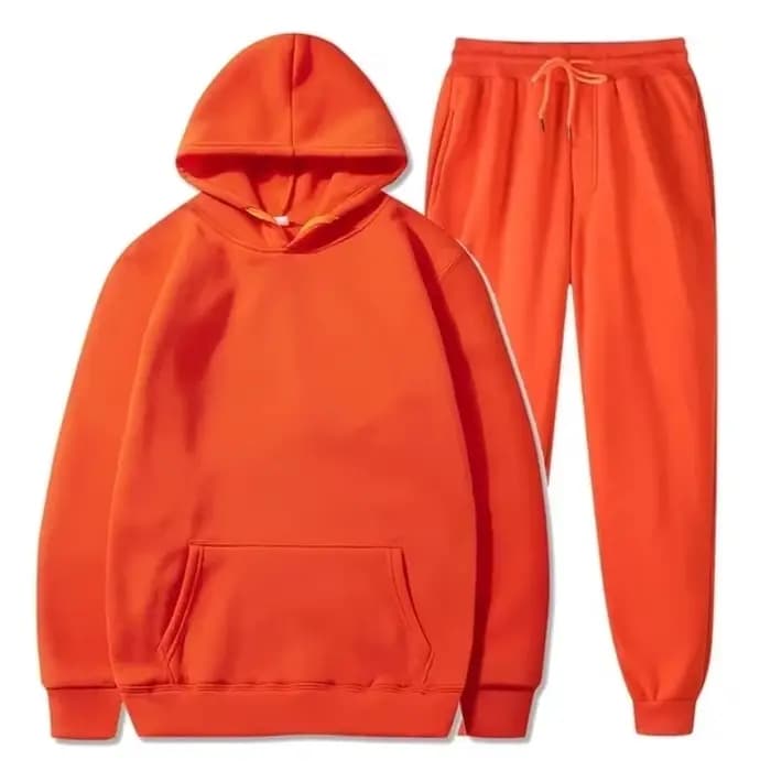 Sweat à capuche en polaire de base et pantalons de survêtement Ensemble hommes