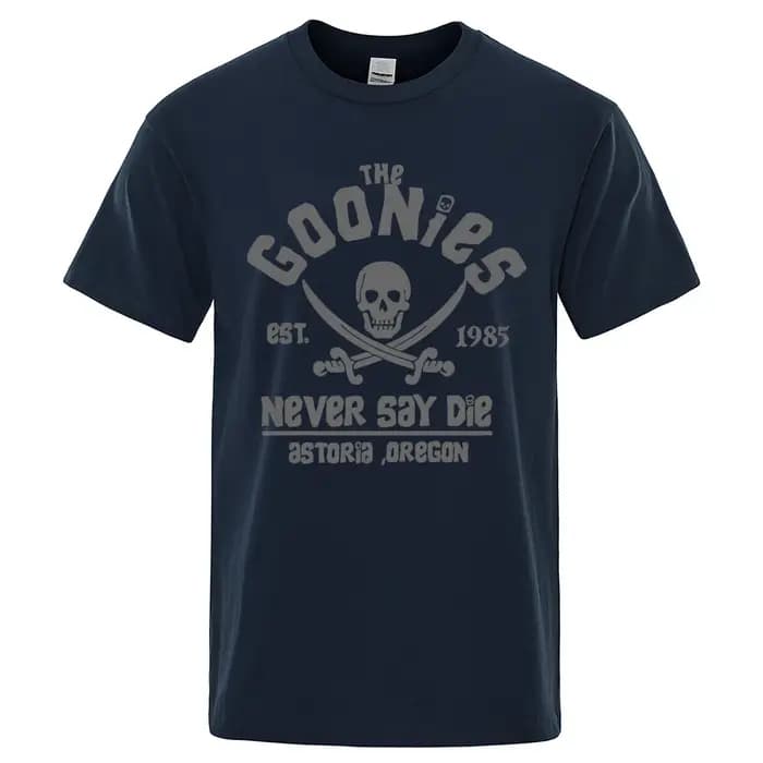 T-shirt Goonies Never Say Die Astoroa Carbonoa pour hommes et femmes