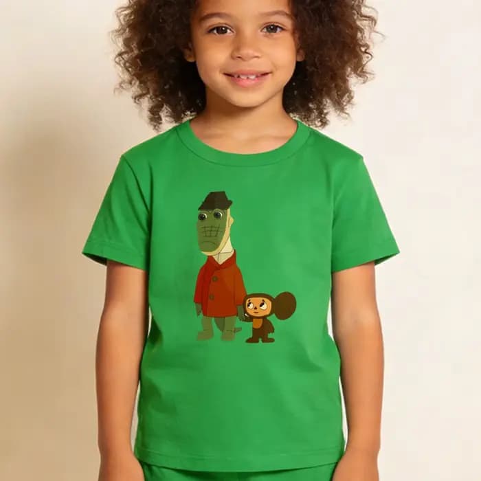 T-shirt Cheburashka avec personnages animés classiques