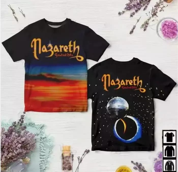 Rock populaire Nazareth impression 3D T-Shirts hommes femmes hanche tendance à manches courtes t-shirt surdimensionné Streetwear Harajuku Y2k hauts vêtements