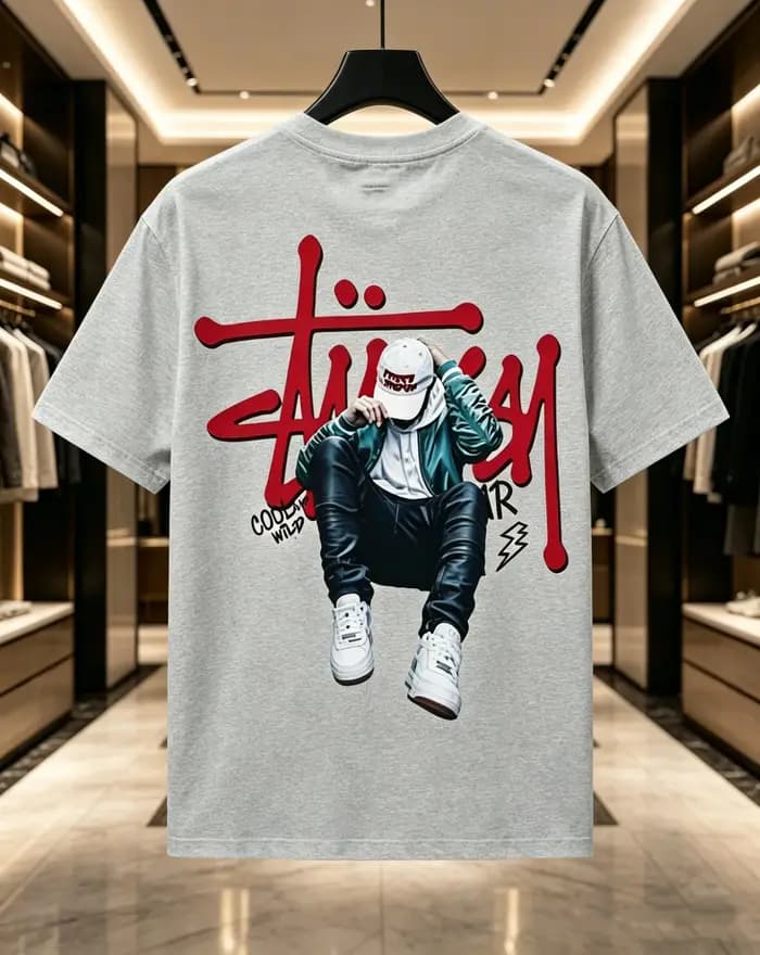 Nouveau T-shirt 2026 à col rond et manches courtes imprimées style rétro, idéal pour hommes et femme