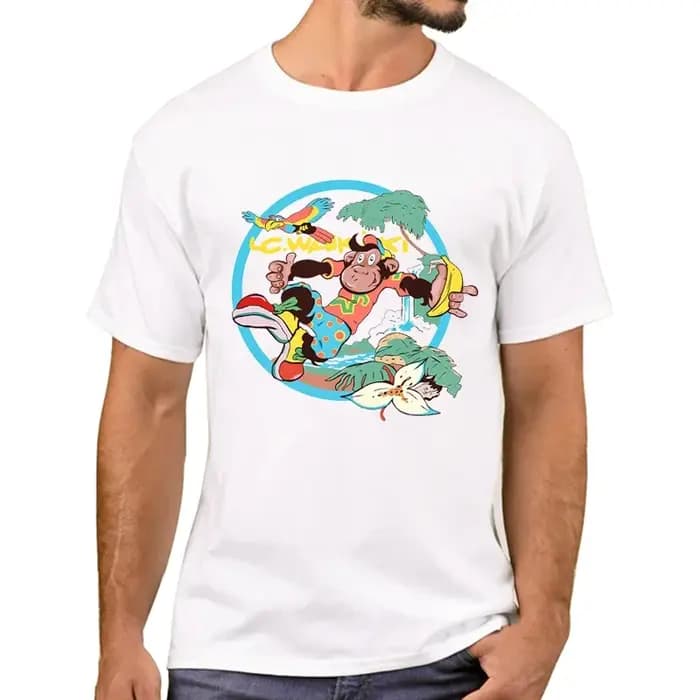 Sapextee drôle singe équitation moto imprimé hommes T-Shirt Hipster LC Waikiki