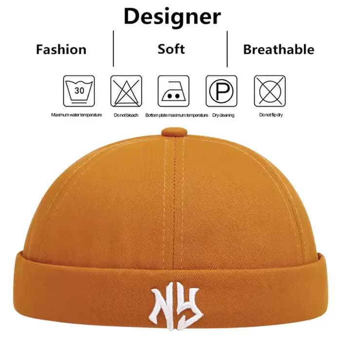 Chapeau court brodé pour femmes et hommes