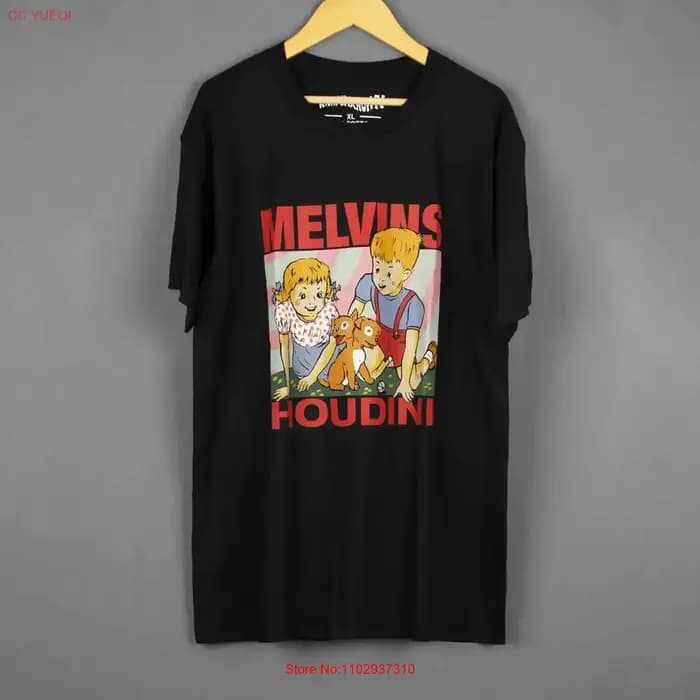 Melvins T-shirt Houdini Stoner Rock Grunge Band vintage lavé pour homme