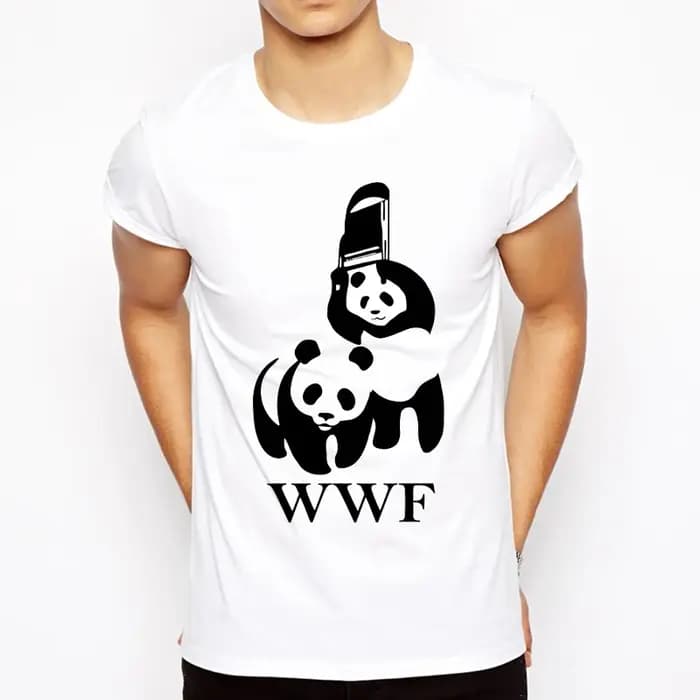 T-shirt manches courtes homme, cool, à la mode, humoristique, WWF Wrestling KrasnoComedy