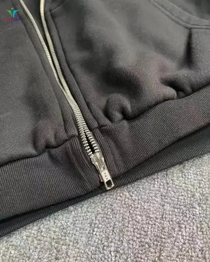 Dernière KANYE 26SS YEY Mountain Eagle col de fourrure détachable épaissi à capuche zippé sweat-shir