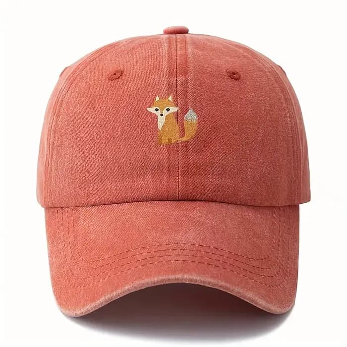 Casquette de baseball imprimée à motif de renard mignon pour la mode décontractée quotidienne