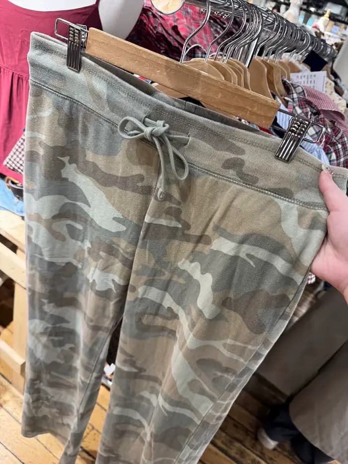 Nouveau pantalon de survêtement camouflage à cordon de serrage pour femme