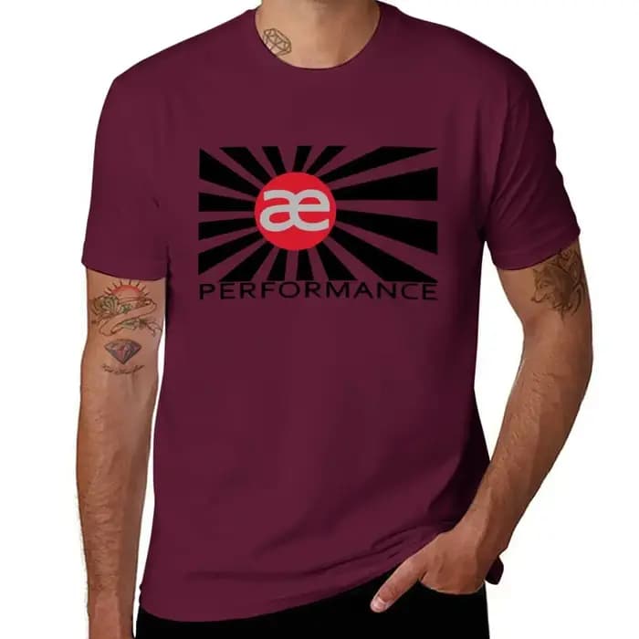 T-shirt graphique à manches courtes et col rond pour hommes