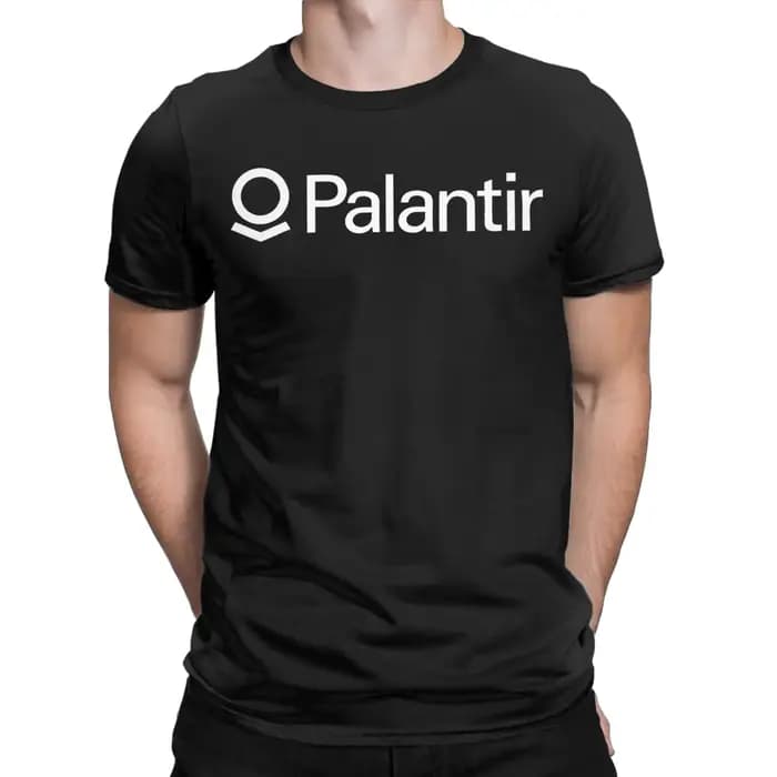 Palantir Company Logo T-Shirt été 100% coton T-Shirts pour homme populaire personnalisé