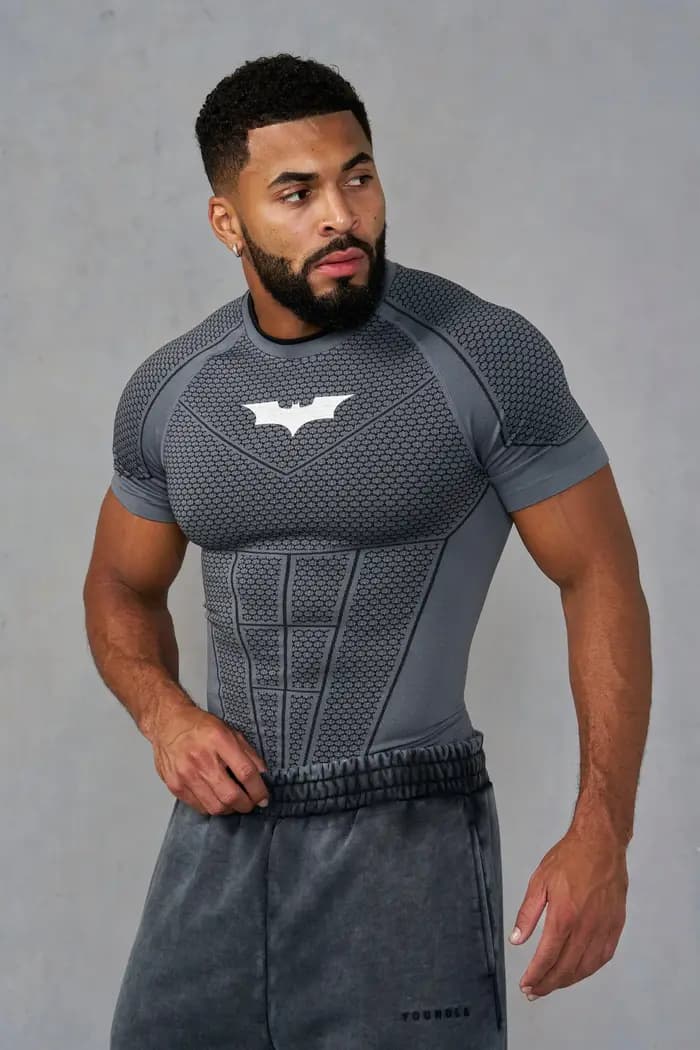 Été nouveau T-shirt serré pour hommes survêtement YA sport Fitness sensation de glace ajustement