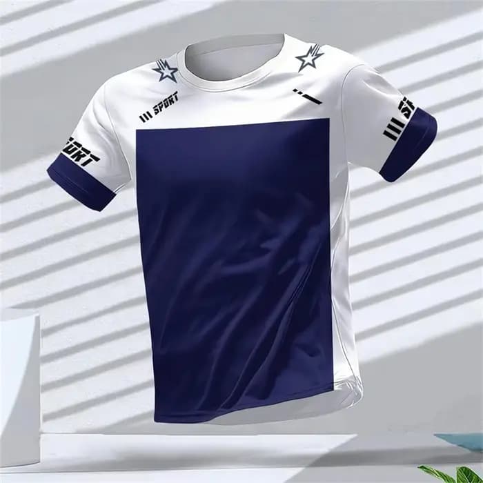 Mode course sport T-shirts pour hommes été décontracté en plein air Fitness 3D imprimé