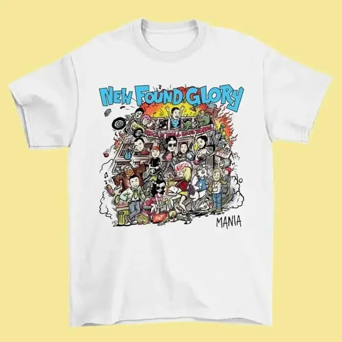 T-shirt Sash New Found Glory Tour, cadeau pour les fans