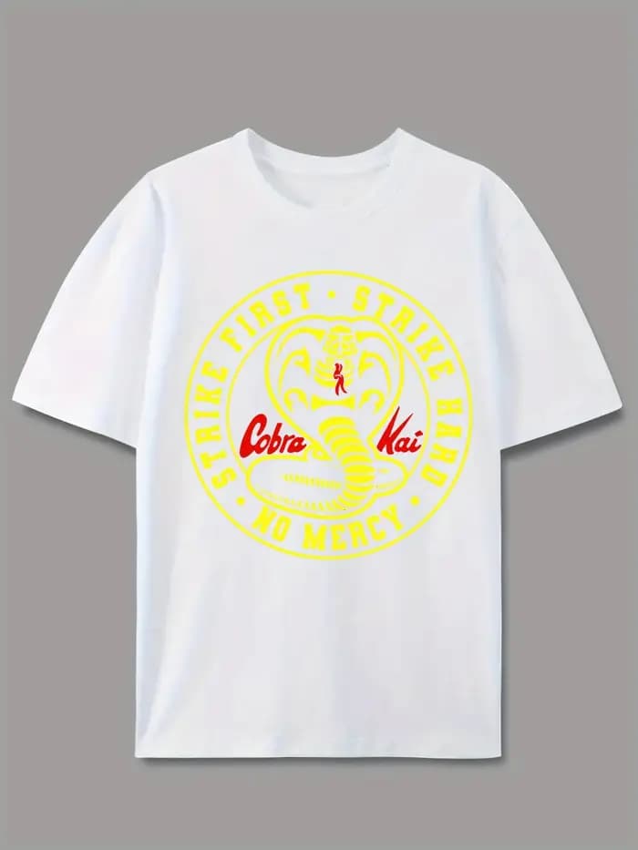 T-shirt graphique pour hommes Strike First No Mercy