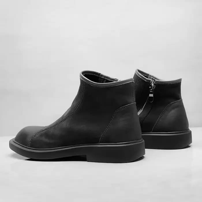 Printemps automne chaussures en cuir véritable hommes Chelsea bottes marque de mode