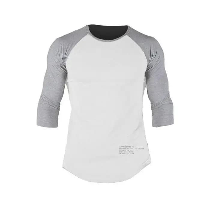 T-shirt à manches 3/4 en coton pour homme