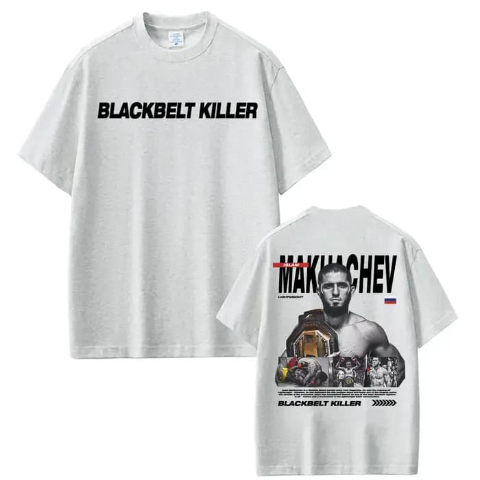 Islam Makhachev Blackbelt Killer T-shirt graphique vintage pour hommes