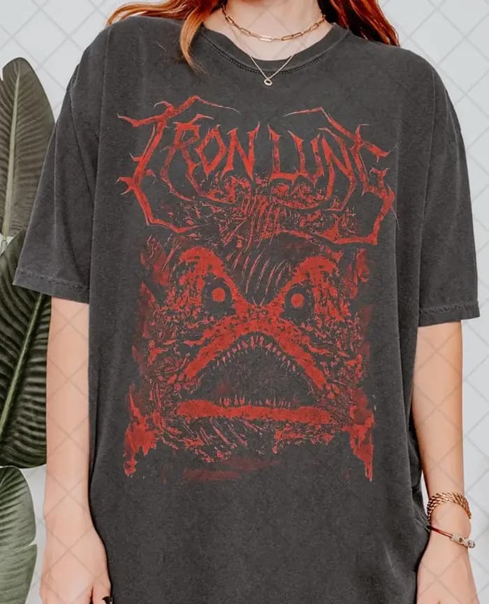 T-shirt rétro des années 90 Iron Lung sur le thème des films d'horreur