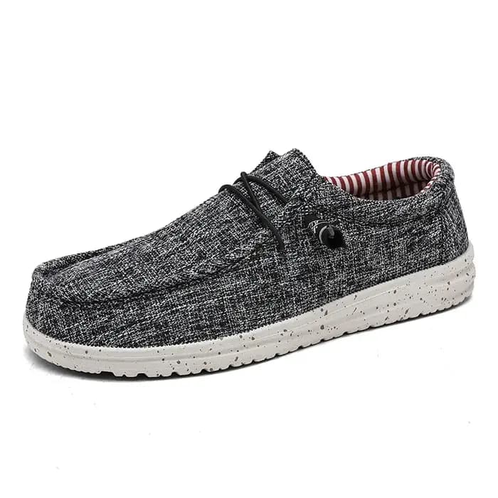 Baskets de loisirs légères et respirantes pour hommes, chaussures en toile d'extérieur, mocassins de