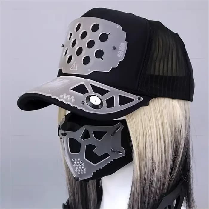 Casquette de Baseball multifonction Punk Techwear pour hommes et femmes, chapeau tactique Hip Hop, accessoires de Costumes de Cosplay d'halloween