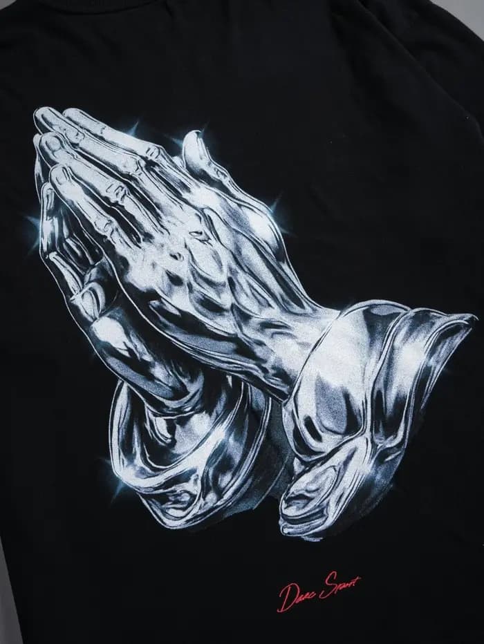 DARC SPORT T-shirt en coton à manches courtes à la mode et imprimé unique pour hommes et femmes
