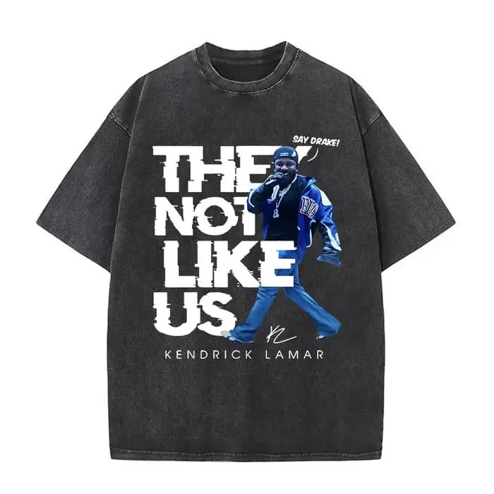 Lavé Vintage rappeur Kendrick Lamar Album Merch T-shirts vêtements pour hommes Hip Hop rétro surdimensionné T-shirt