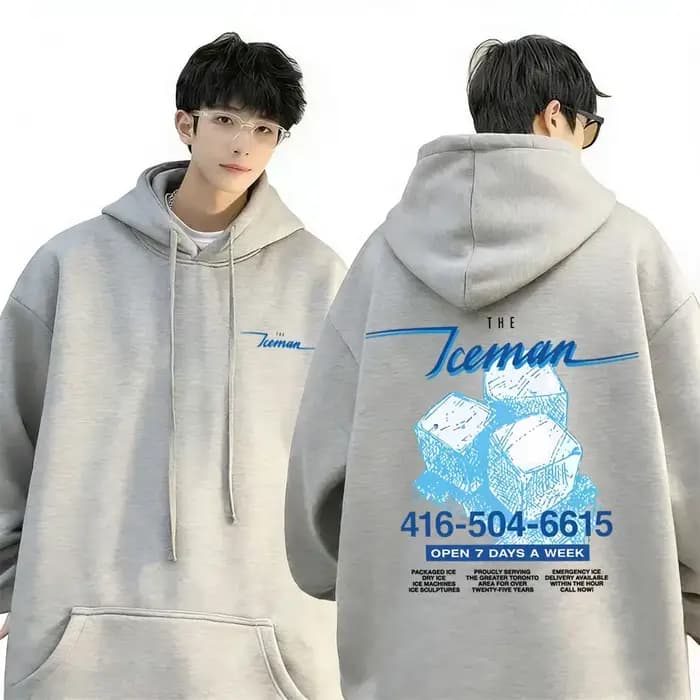 Nouveau sweat-shirt à capuche graphique de l'album ICEMAN du rappeur Drake