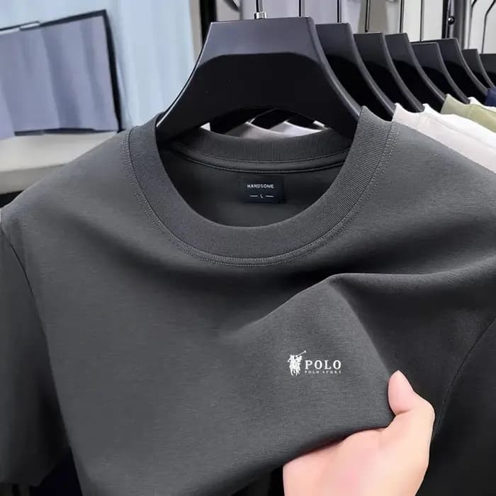 T-shirt à manches courtes et col rond pour hommes