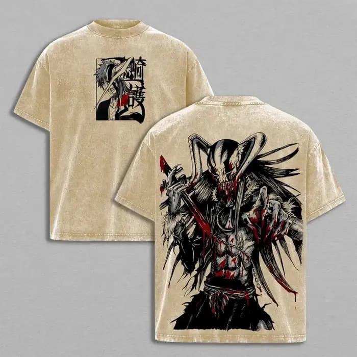 T-shirt imprimé Kurosaki Ichigo Anime BLEACH
