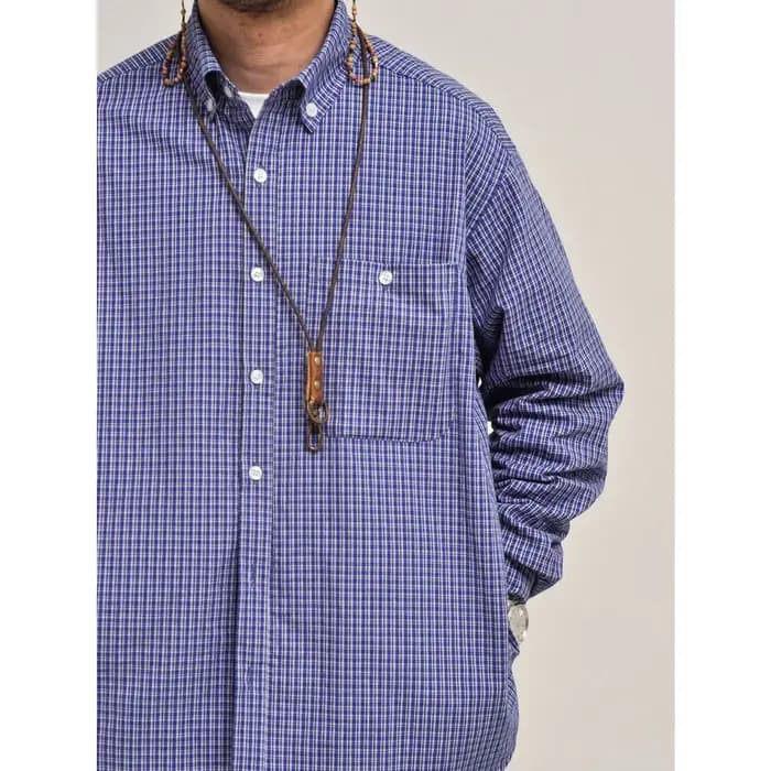 Hommes japon Harajuku Streetwear Cityboy mode extérieure ample décontracté à manches longues Plaid Cargo chemises homme