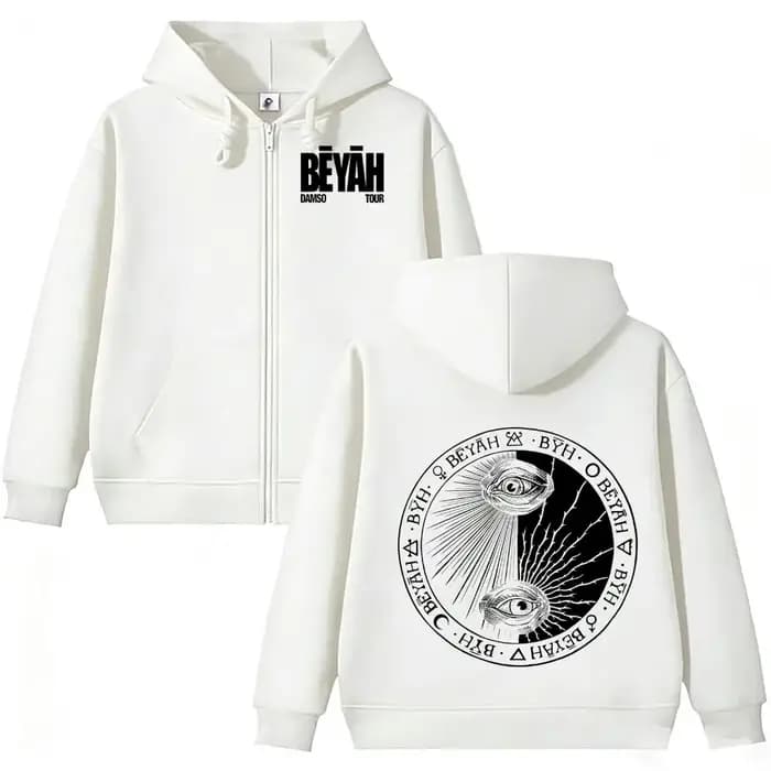 Sweat-shirt à fermeture éclair Singer Damso Fashion Album Merch