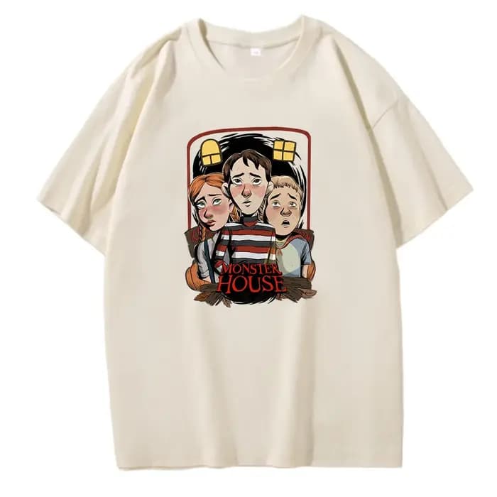 T-shirt imprimé dessin animé Monster House