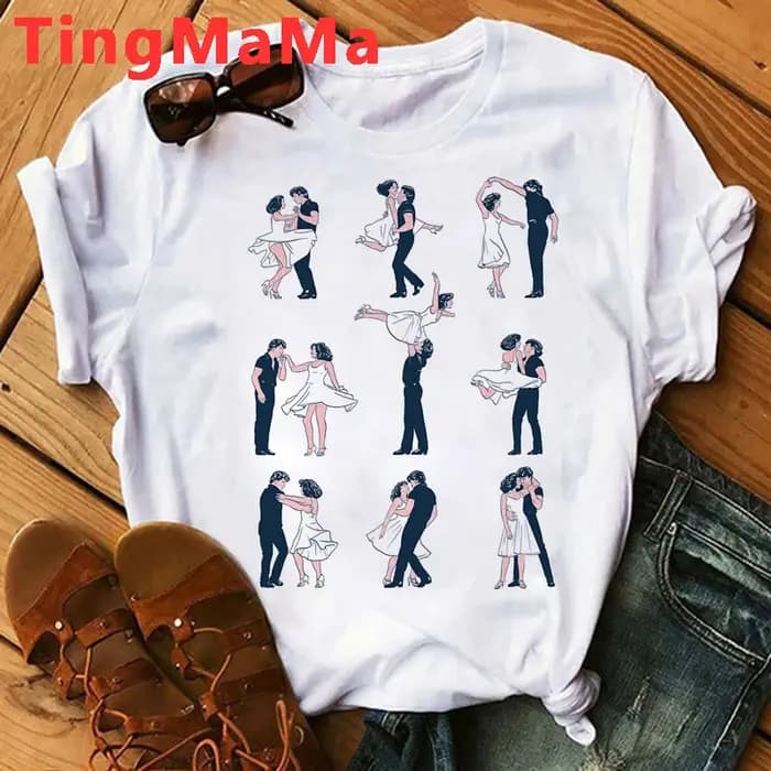 Film chaud danse sale T-shirt femmes Kawaii dessin animé graphique t-shirts unisexe Hip Hop Harajuku