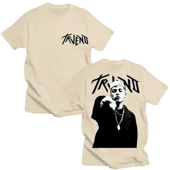 Rappeur Trueno Album Tour 2025 graphique t-shirt hommes mode Hip Hop rétro à manches courtes coton surdimensionné T-shirts homme Streetwear