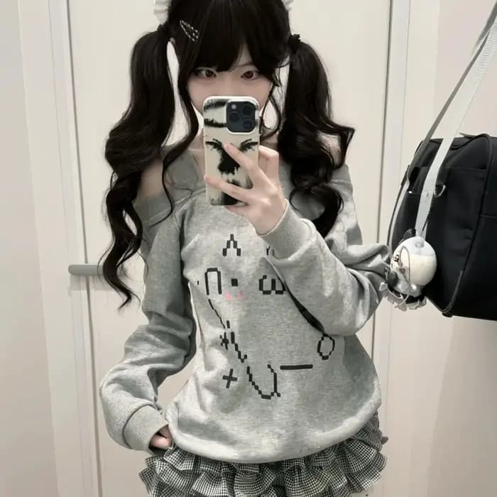 Sweat à capuche japonais pour femmes