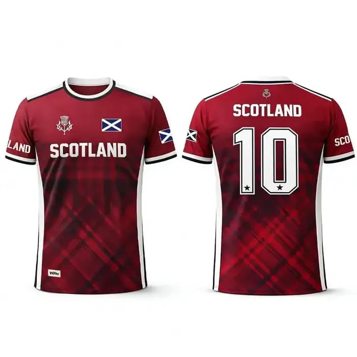 T-shirt imprimé drapeau écossais 2026, respirant, séchage rapide, pour le sport, le football, l'entraînement quotidien, cadeau pour les fans