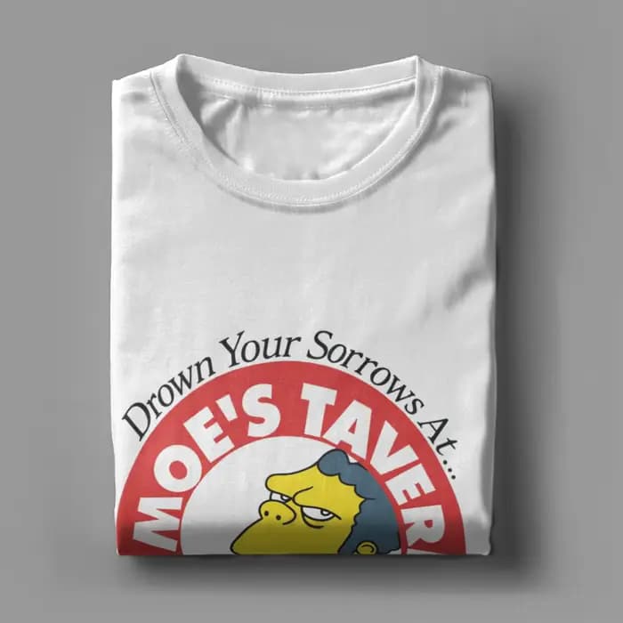 T-shirts pour hommes S-Simpsons Humor Tees T-shirt à manches courtes et col rond 100% coton Idée cadeau Tops