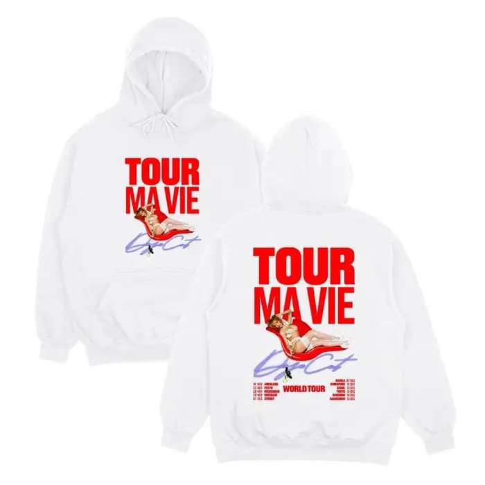 Doja Cat World Tour 2025 sweat à capuche pour homme rétro Hip Hop mode sweats femmes à manches longues vêtements Harajuku haute rue pull