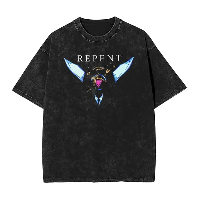 Génial Ultrakill jeu de tir T-Shirts vêtements pour hommes pur coton lavé t-shirt surdimensionné été à manches courtes