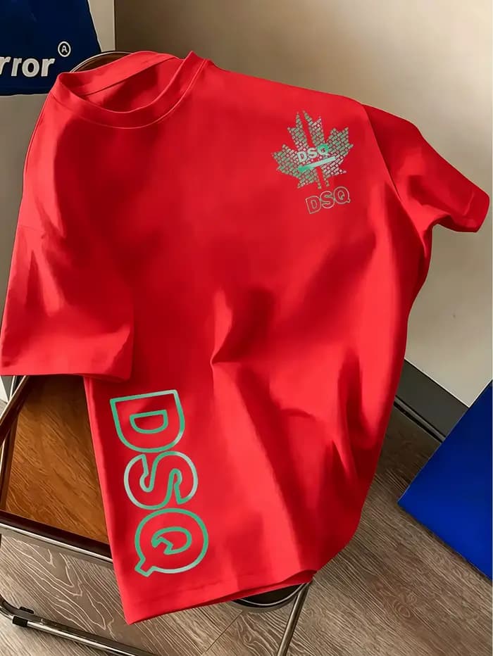 T-shirt de mode urbaine dsq pour hommes