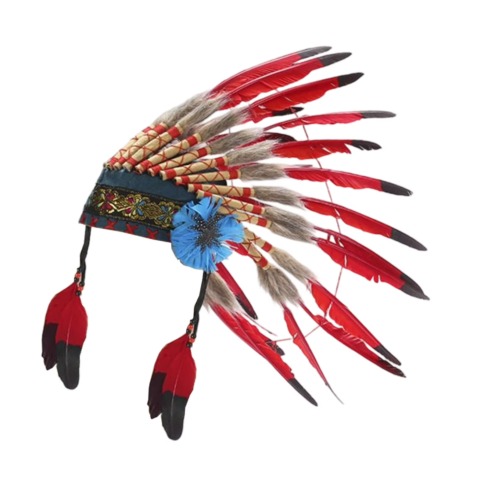 Coiffure chef amérindien pour hommes et femmes, robe de fête à thème, Festival, carnaval, rôles, coi