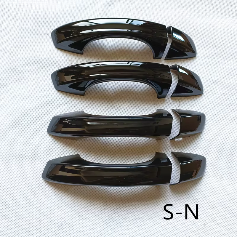Couvercle de poignée de porte en plastique noir brillant, accessoires pour SEAT Leon Cupra 5F FR MK3