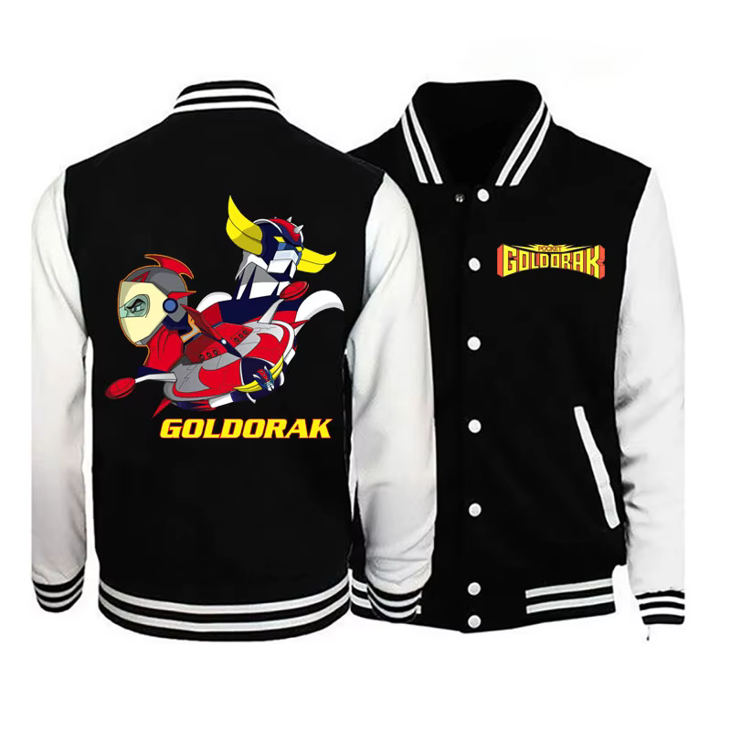 Veste goldorak pour hommes, tendance de rue, pilote sauvage, uniforme de baseball, veste ample décon