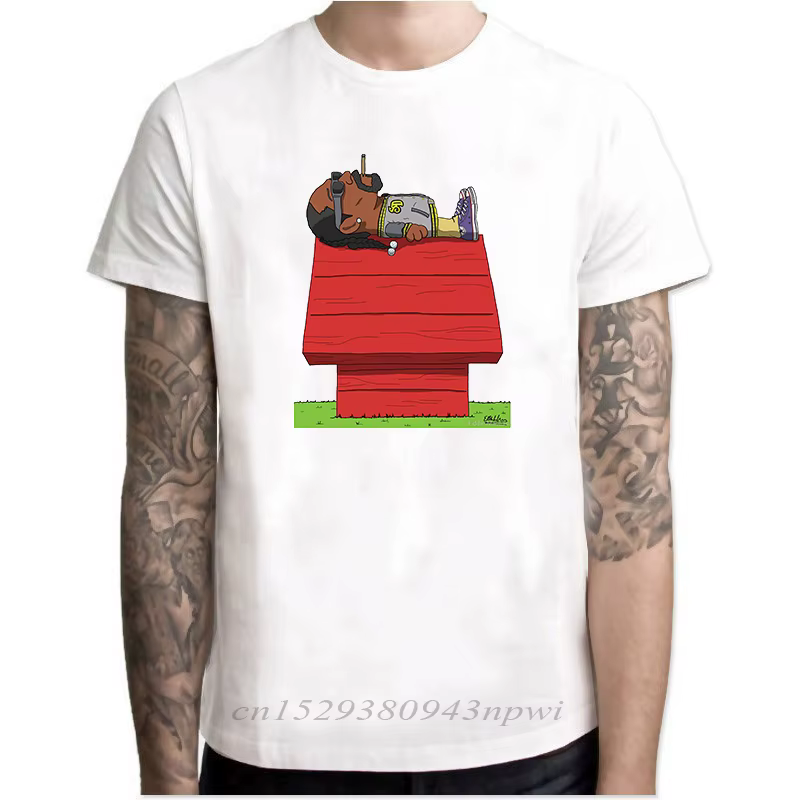 Snoop Dogg-T-shirt à manches courtes en coton pour homme, haut cool, hipster, hip-hop, vintage, cool