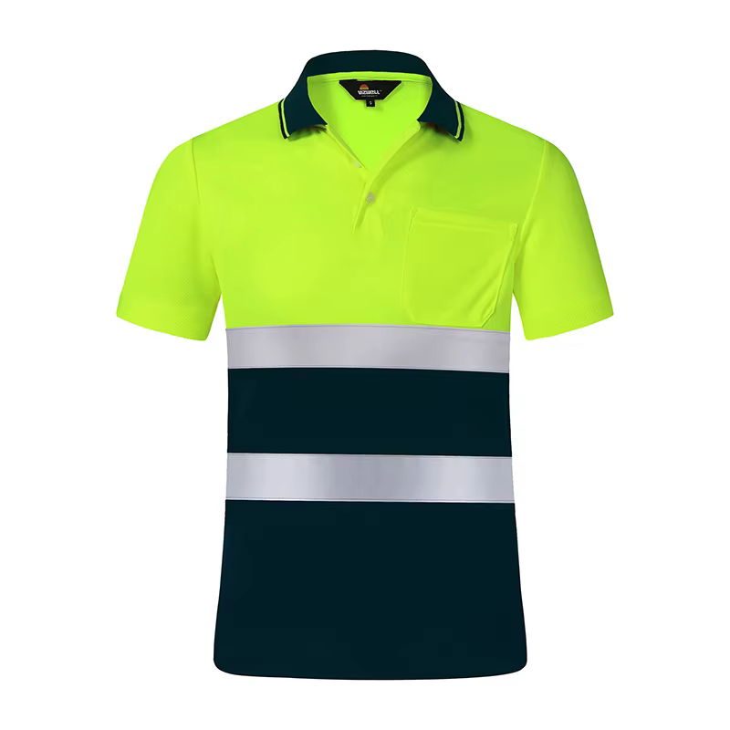 Chemise de sécurité réfléchissante pour le travail de nuit, vêtements à séchage rapide, T-shirt à ma