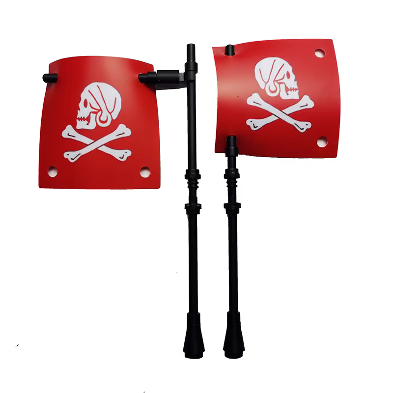 Grand drapeau de Pirate pour Pirate Baot, drapeaux de loup de mer, Corsair Rock Island, réfuguer, fi