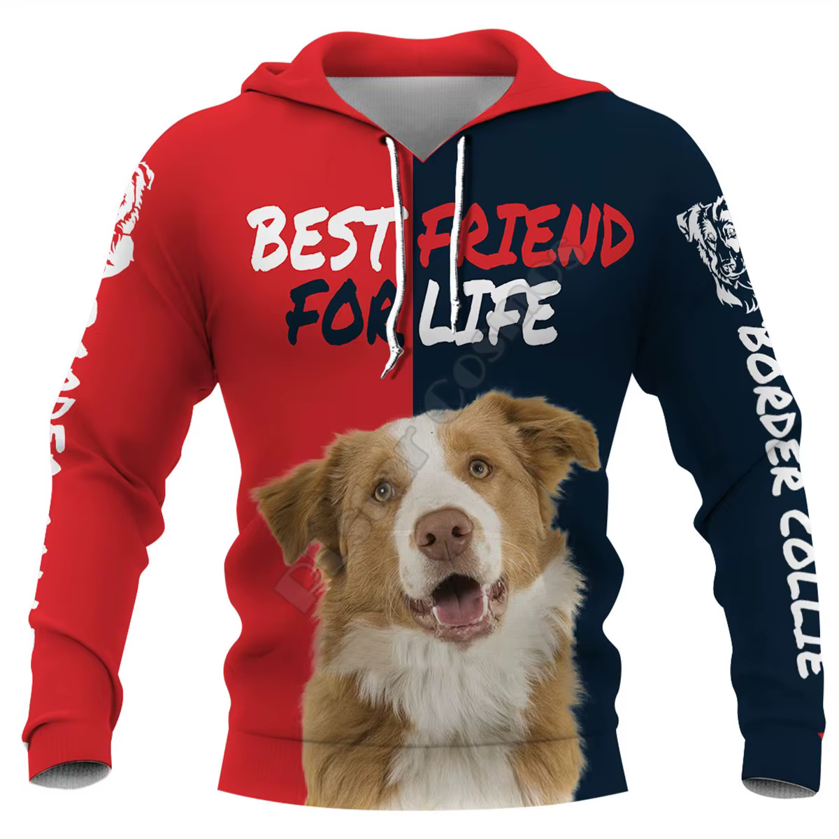 Sweat à capuche Terrier russe noir imprimé 3D pour hommes et femmes, pull PVD, olympiques de cosplay