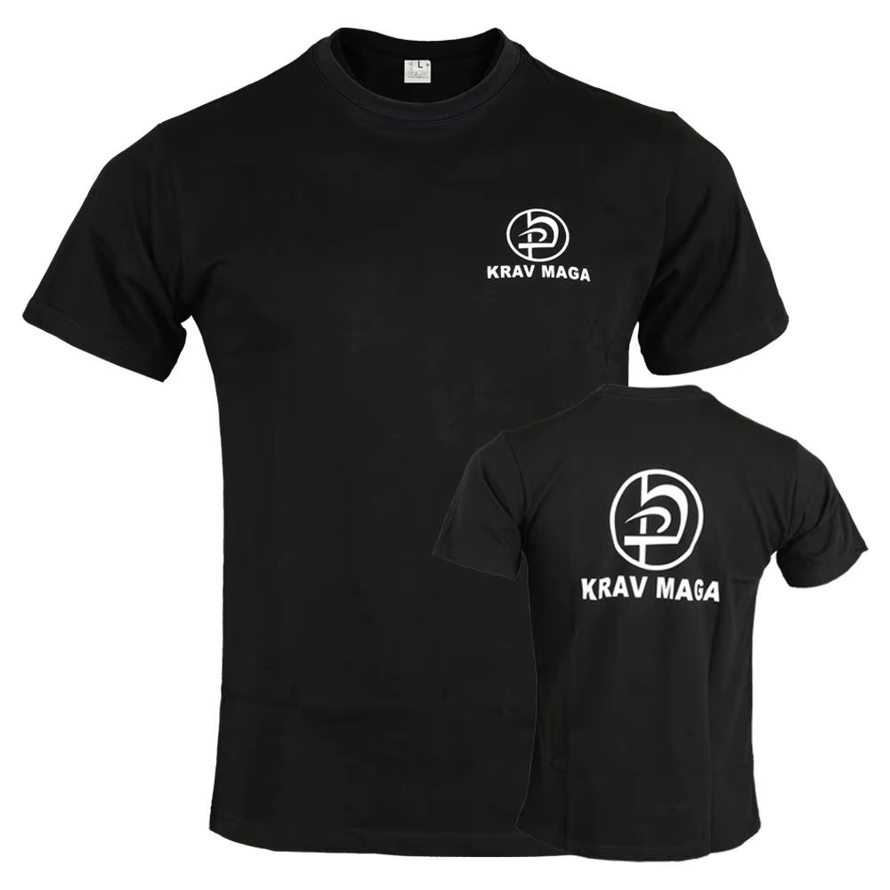Krav Maga – t-shirt noir en coton pour homme, haut décontracté, arts martiaux, personnalisé, nouveau